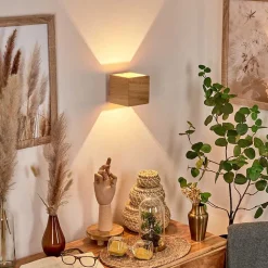 Applique Murale Polcura Bois Clair, 1 Lumiere