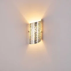 Applique Murale Pordenone Argente, 1 Lumiere