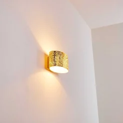 Applique Murale Rapar Chrome, Or, 1 Lumiere