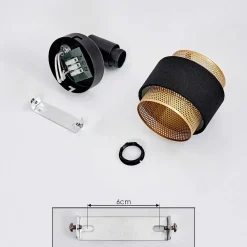 Applique Murale Regueira Noir, 1 Lumiere