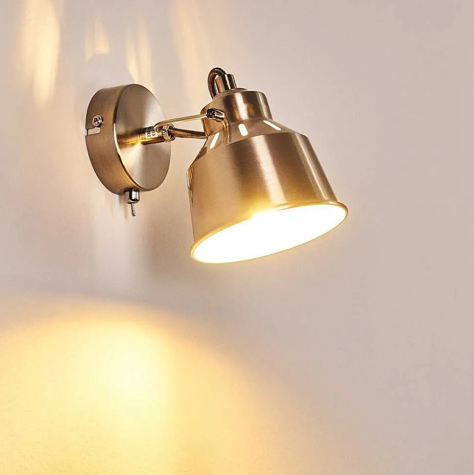 Applique Murale Safari Chrome Brosse, 1 Lumiere