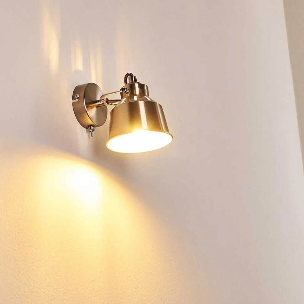 Applique Murale Safari Chrome Brosse, 1 Lumiere