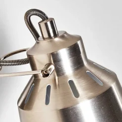 Applique Murale Safari Chrome Brosse, 1 Lumiere