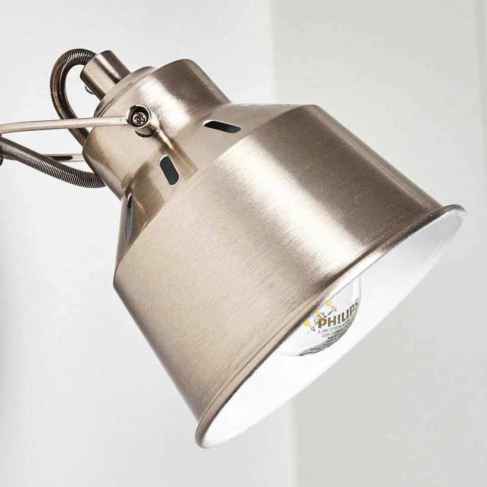 Applique Murale Safari Chrome Brosse, 1 Lumiere