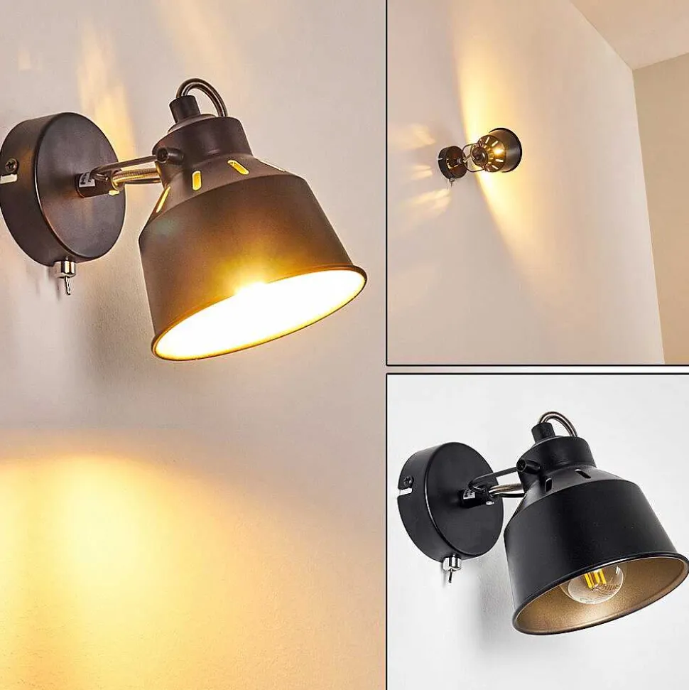 Applique Murale Safari Noir, 1 Lumiere