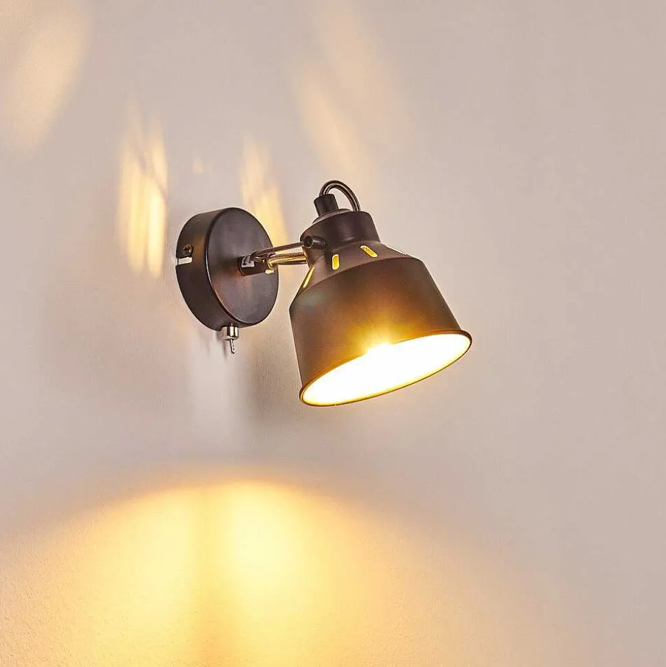 Applique Murale Safari Noir, 1 Lumiere