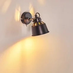 Applique Murale Safari Noir, 1 Lumiere