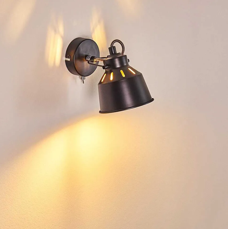 Applique Murale Safari Noir, 1 Lumiere