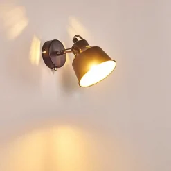 Applique Murale Safari Noir, 1 Lumiere