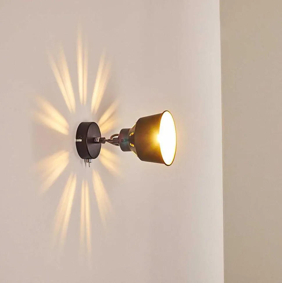 Applique Murale Safari Noir, 1 Lumiere