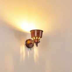 Applique Murale Safari Rouille, 1 Lumiere