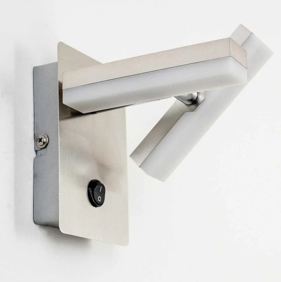 Applique Murale Sakami Led Nickel Mat, 2 Lumieres