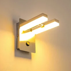 Applique Murale Sakami Led Nickel Mat, 2 Lumieres