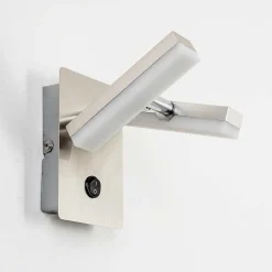 Applique Murale Sakami Led Nickel Mat, 2 Lumieres