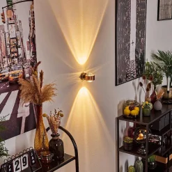 Applique Murale Sapri Cuivre, Noir, 1 Lumiere