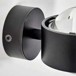 Applique Murale Sapri Noir, 1 Lumiere