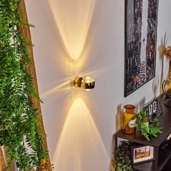 Applique Murale Sapri Or, 1 Lumiere