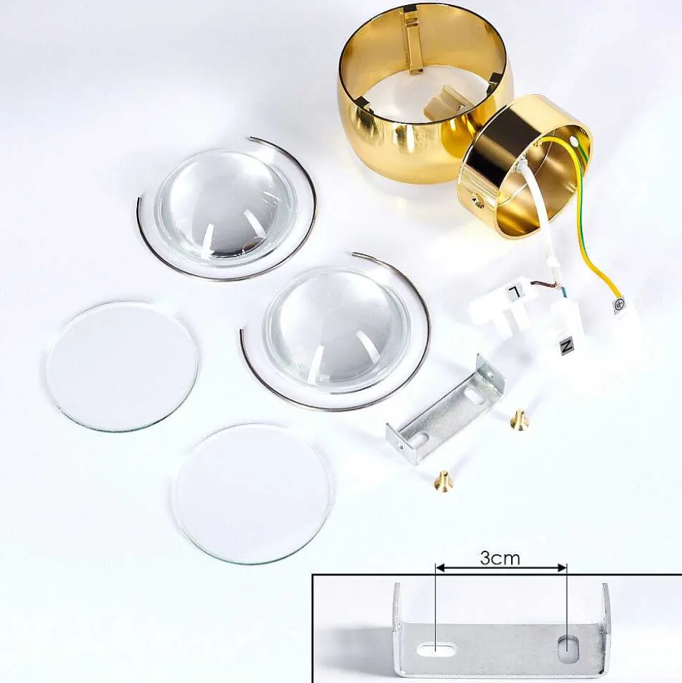 Applique Murale Sapri Or, 1 Lumiere