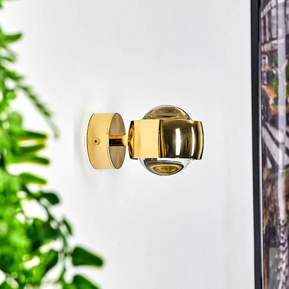 Applique Murale Sapri Or, 1 Lumiere