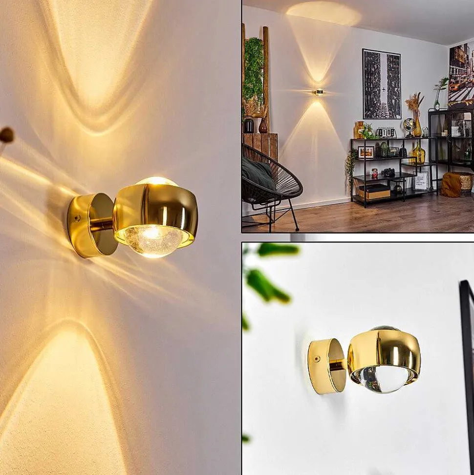 Applique Murale Sapri Or, 1 Lumiere