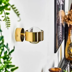 Applique Murale Sapri Or, 1 Lumiere