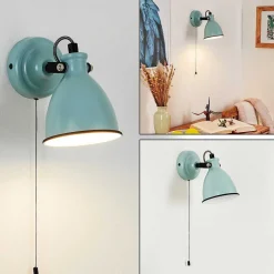 Applique Murale Selki Bleu, Noir, 1 Lumiere