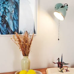 Applique Murale Selki Bleu, Noir, 1 Lumiere