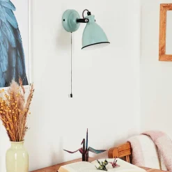 Applique Murale Selki Bleu, Noir, 1 Lumiere