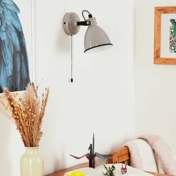 Applique Murale Selki Gris, Noir, 1 Lumiere