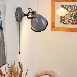 Applique Murale Selki Gris, Noir, 1 Lumiere