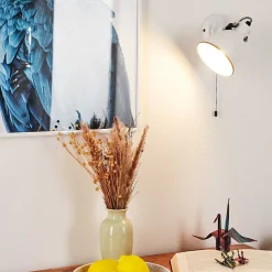 Applique Murale Selki Noir, Blanc, 1 Lumiere