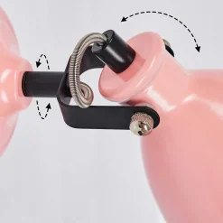 Applique Murale Selki Rose, Noir, 1 Lumiere