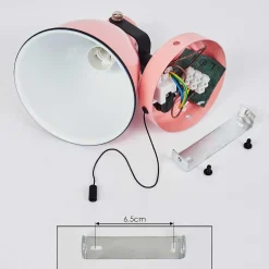 Applique Murale Selki Rose, Noir, 1 Lumiere