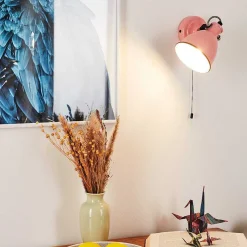 Applique Murale Selki Rose, Noir, 1 Lumiere