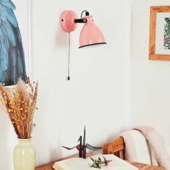 Applique Murale Selki Rose, Noir, 1 Lumiere