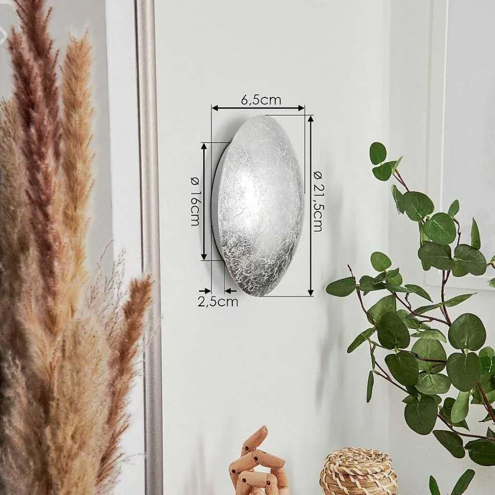 Applique Murale Storkyro Led Argente, 1 Lumiere