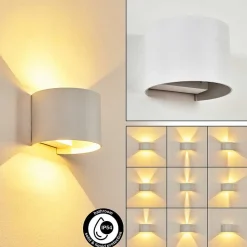 Applique Murale Strandaa Led Blanc, 2 Lumieres