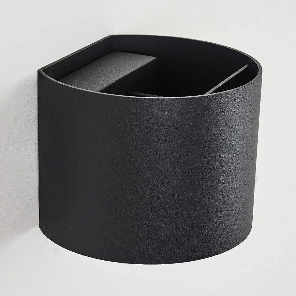 Applique Murale Strandaa Led Noir, 2 Lumieres