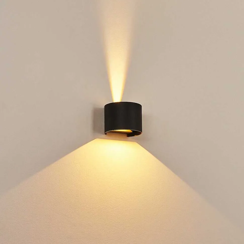 Applique Murale Strandaa Led Noir, 2 Lumieres