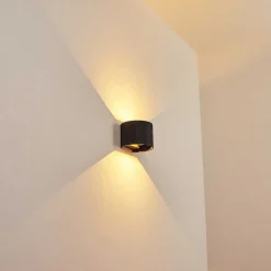 Applique Murale Strandaa Led Noir, 2 Lumieres