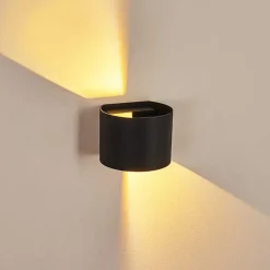 Applique Murale Strandaa Led Noir, 2 Lumieres