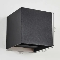 Applique Murale Strandaa Led Noir, 2 Lumieres