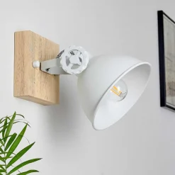 Applique Murale Svanfolk Brun, Blanc, 1 Lumiere