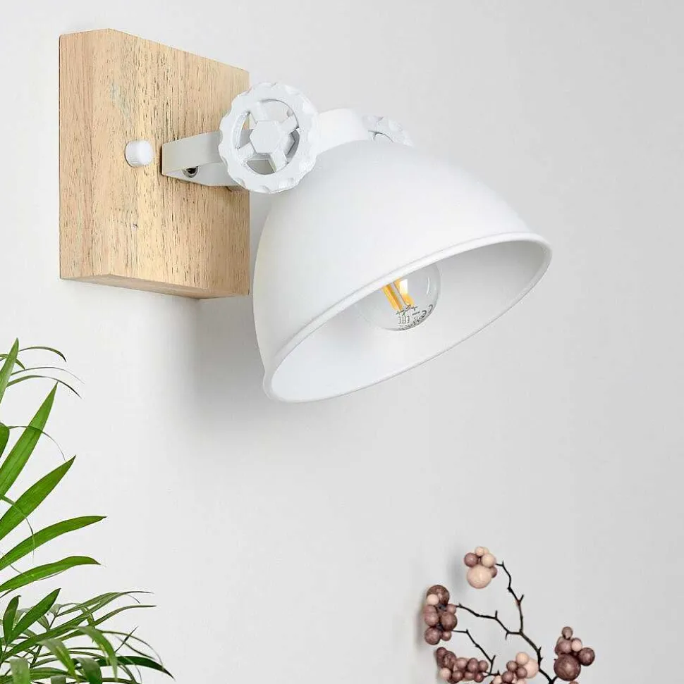 Applique Murale Svanfolk Brun, Blanc, 1 Lumiere