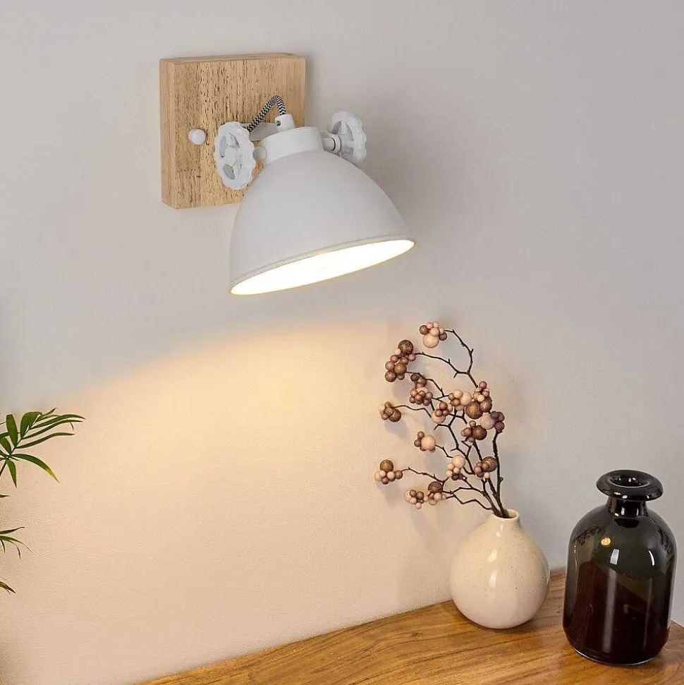 Applique Murale Svanfolk Brun, Blanc, 1 Lumiere