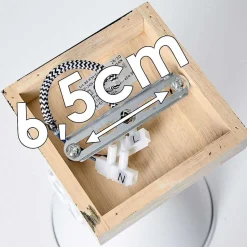 Applique Murale Svanfolk Brun, Blanc, 1 Lumiere