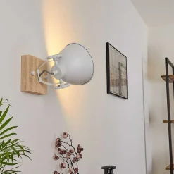 Applique Murale Svanfolk Brun, Blanc, 1 Lumiere