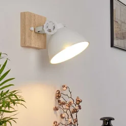 Applique Murale Svanfolk Brun, Blanc, 1 Lumiere