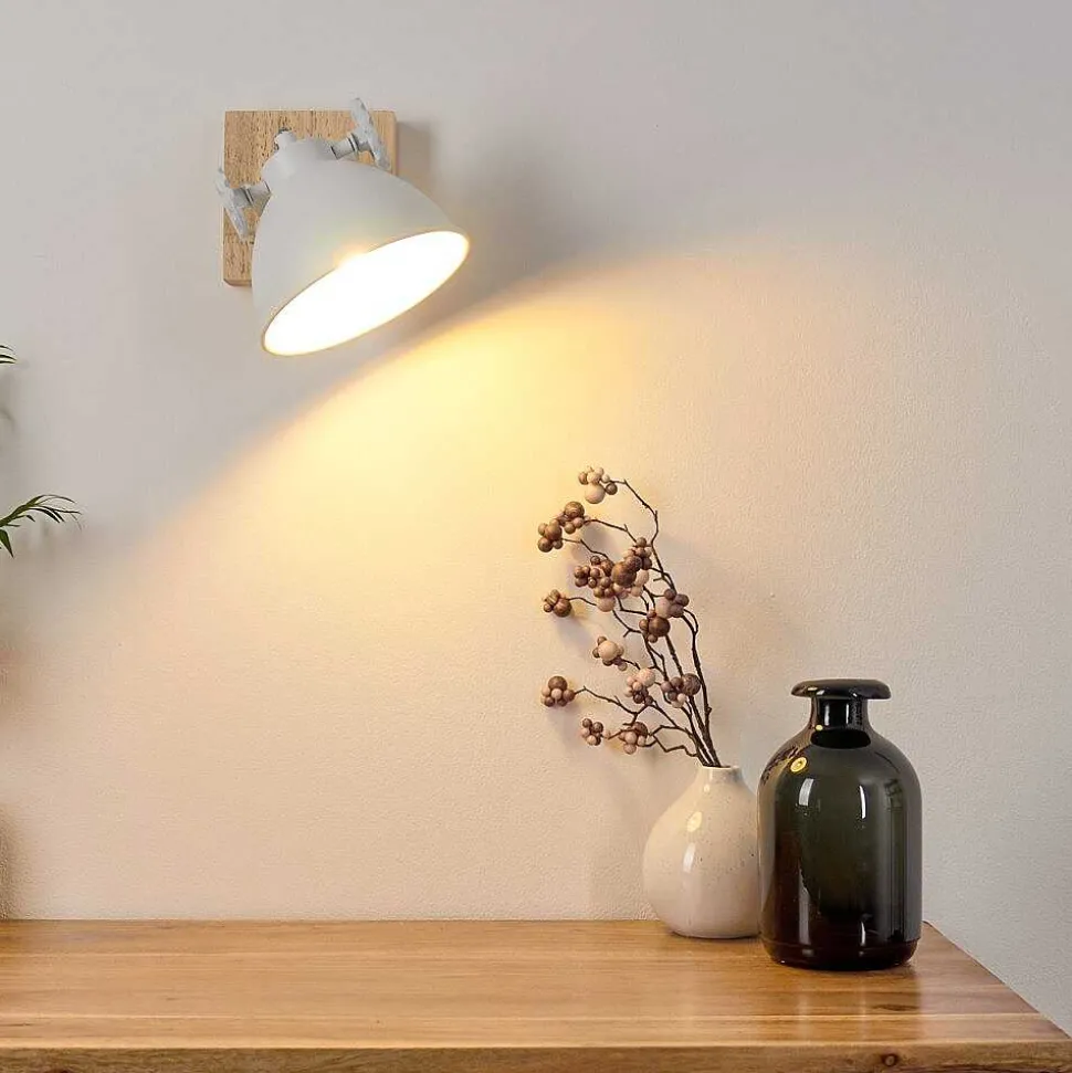 Applique Murale Svanfolk Brun, Blanc, 1 Lumiere