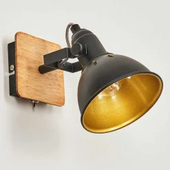 Applique Murale Tina Chrome, Ecru, Noir, 1 Lumiere